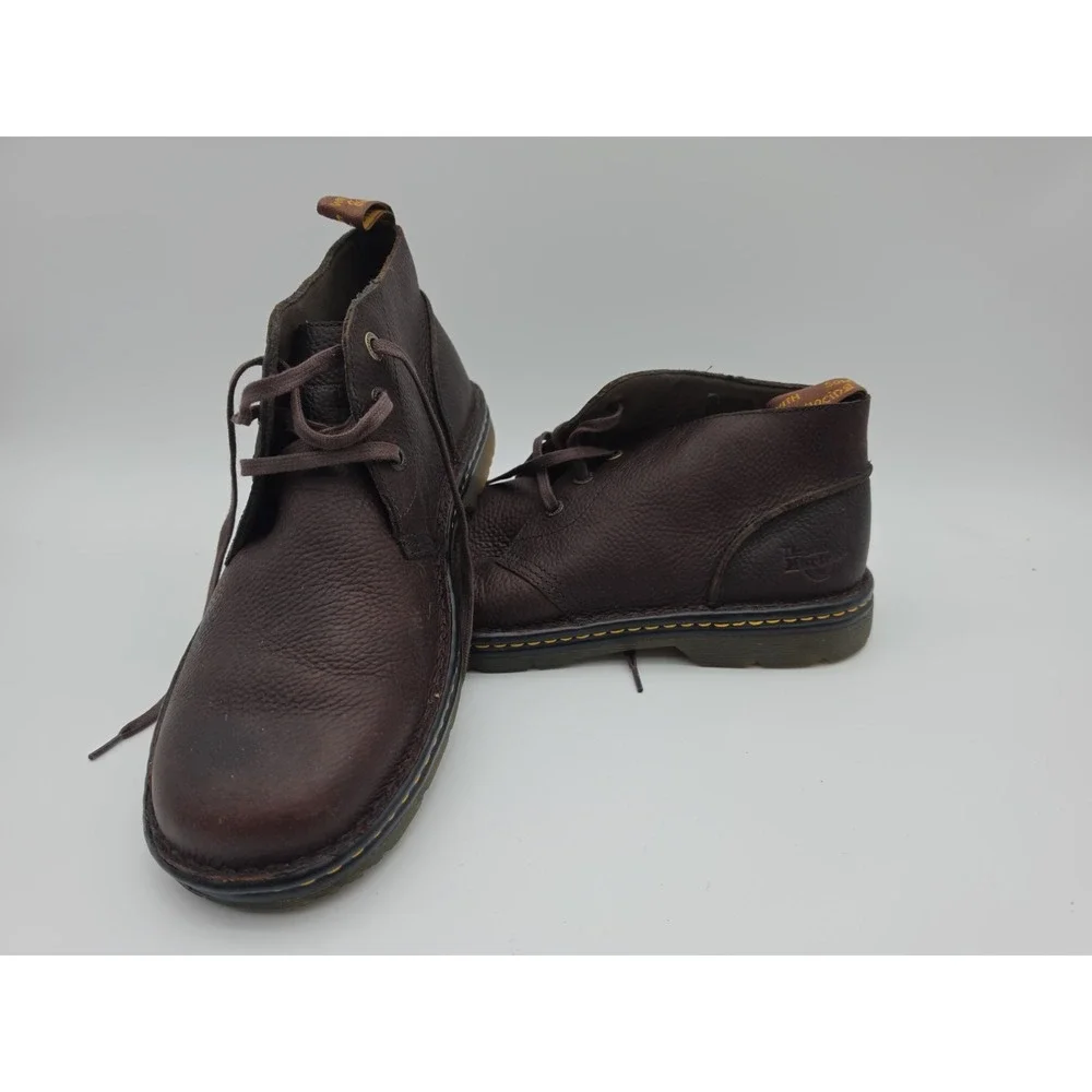 Dr Doc Martens AW004 Soren Mn 13 Brown Leather Air Wair Lace Up Work Shoes Boots